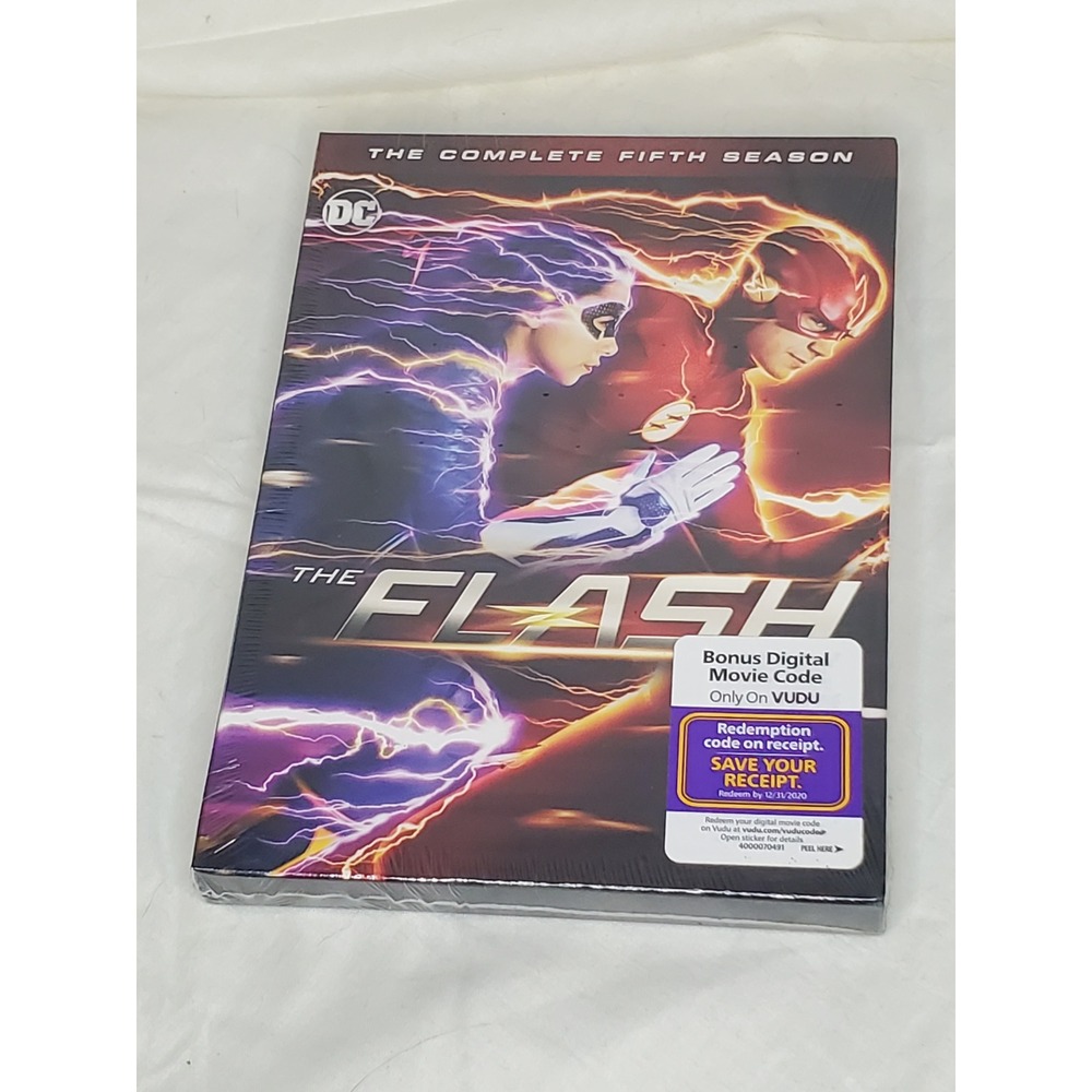 The Flash The Complete Fifth Season‎ DVD 2019 DC Superhero 5-Disc Set New Sealed